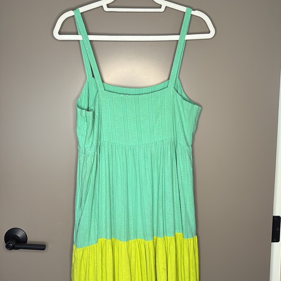 Tanya Taylor Colorblock Maxi Tent Dress - Size 8 - Picture 3 of 5